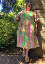 Load image into Gallery viewer, Tiger Lily Puff Sleeve Frock