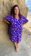 Load image into Gallery viewer, Get Flocked Short Sleeve Stretch Frock. SIZE M (18/20)