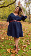 Load image into Gallery viewer, Navy Linen Frock