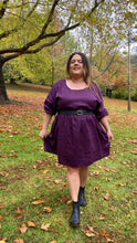 Load image into Gallery viewer, Aubergine Linen Frock