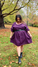 Load image into Gallery viewer, Aubergine Linen Frock