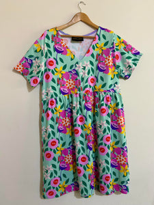Ready made Summer Splice Short Sleeve Stretch Frock. Various sizes
