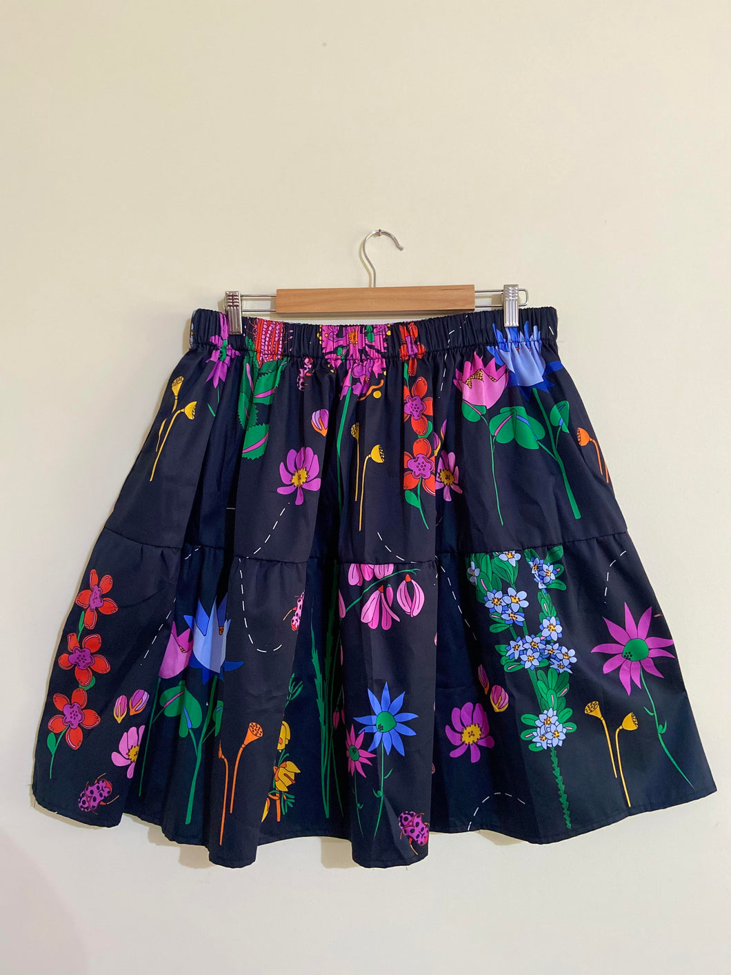 Ready made Night Garden Skirt. Size 16