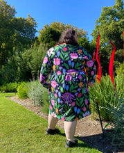 Load image into Gallery viewer, Dark Flora Long Sleeve Stretch Frock