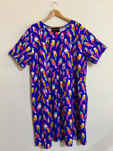 Load image into Gallery viewer, Ready made Get Flocked Short Sleeve Stretch Frock. Size M 18/20