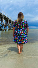 Load image into Gallery viewer, Rainbow Floral Regular Short Sleeve Stretch Frock