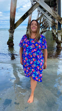 Load image into Gallery viewer, Protea Blues Flutter Sleeve Frock