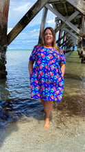Load image into Gallery viewer, Protea Blues Flutter Sleeve Frock