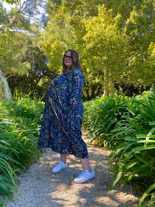 Winter Thistle Long Sleeve Stretch Frock