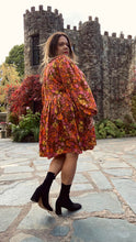 Load image into Gallery viewer, Brown Sugar Balloon Sleeve Frock