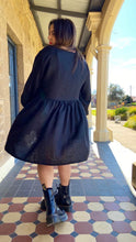 Load image into Gallery viewer, The Black Parade, Long Sleeve Linen Frock