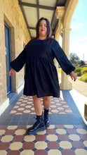Load image into Gallery viewer, The Black Parade, Long Sleeve Linen Frock