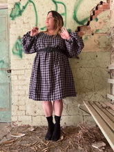 Load image into Gallery viewer, Shadow and Smoke Balloon Sleeve Frock