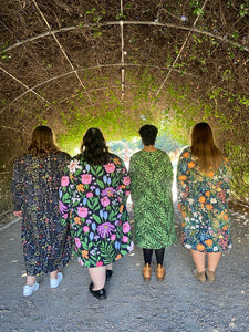 Winter Thistle Long Sleeve Stretch Frock