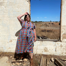 Load image into Gallery viewer, Beatrix Frock in Keepsake Gingham Size 16 &amp; 18