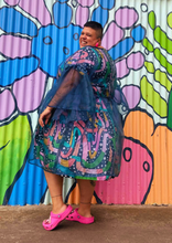 Load image into Gallery viewer, Teal Overgasm Frock Size 28