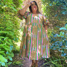 Load image into Gallery viewer, Tiger Lily Puff Sleeve Frock
