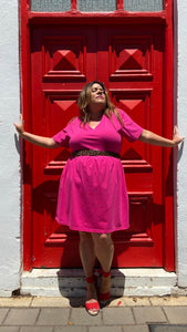 Bespoke Basics Stretch Frock in Fuchsia