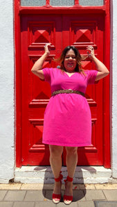 Bespoke Basics Stretch Frock in Fuchsia