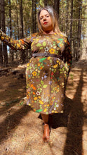 Load image into Gallery viewer, Hummingbirds and Bees Long Sleeve Stretch Frock