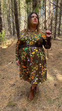 Load image into Gallery viewer, Hummingbirds and Bees Long Sleeve Stretch Frock