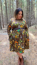 Load image into Gallery viewer, Hummingbirds and Bees Long Sleeve Stretch Frock