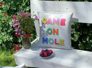 Game on Mole Cushion Cover