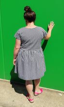 Load image into Gallery viewer, Black &amp; White Gingham Frock