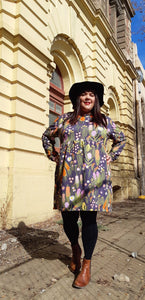 Native Garden Long Sleeve Frock