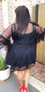 Black and Dramatic Tulle Frock