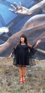 Black and Dramatic Tulle Frock